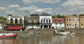 The Blue Anchor and The Rutland Arms pic Google from the river The Blue Anchor and The Rutland Arms pic Google from the river